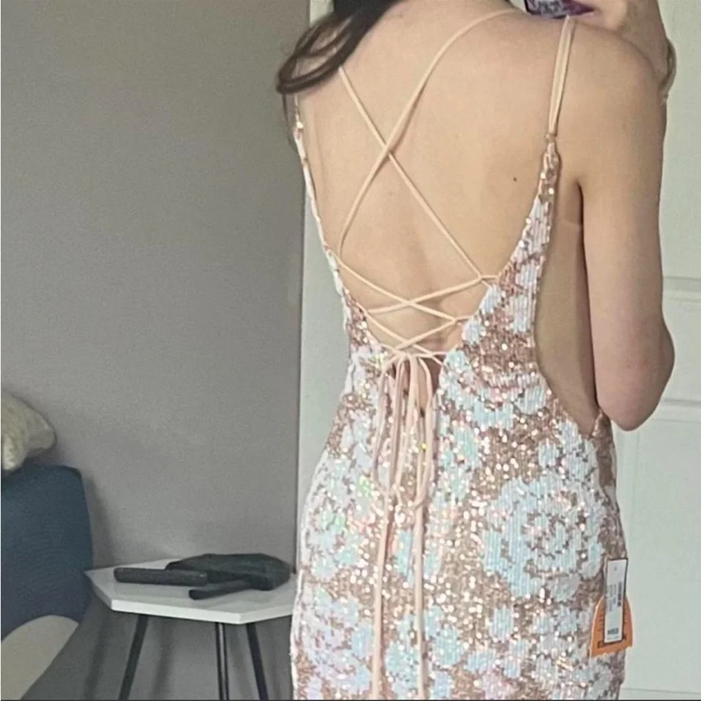 Clarisse Floral Prom Dress - Picture 6 of 6